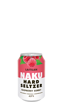 Laitilan NAKU Hard Seltzer Raspberry Sorbet